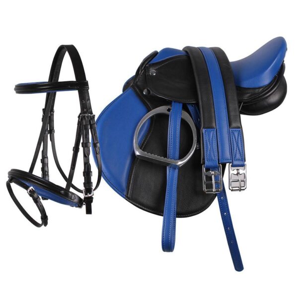 Zadel shet blauw